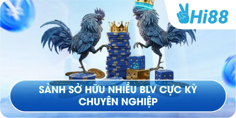 Sảnh sở hữu nhiều BLV cực kỳ chuyên nghiệp